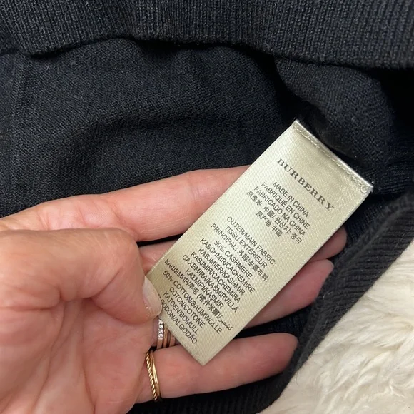 Burberry Mens Cashmere Cotton Sweater - Picture 6 of 8